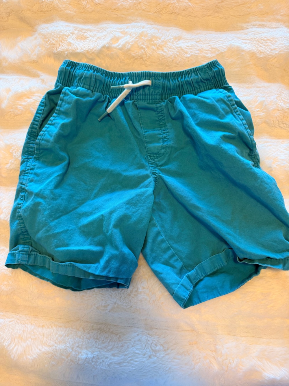 Cat & Jack Turquoise Elastic Waist Drawstring Shorts